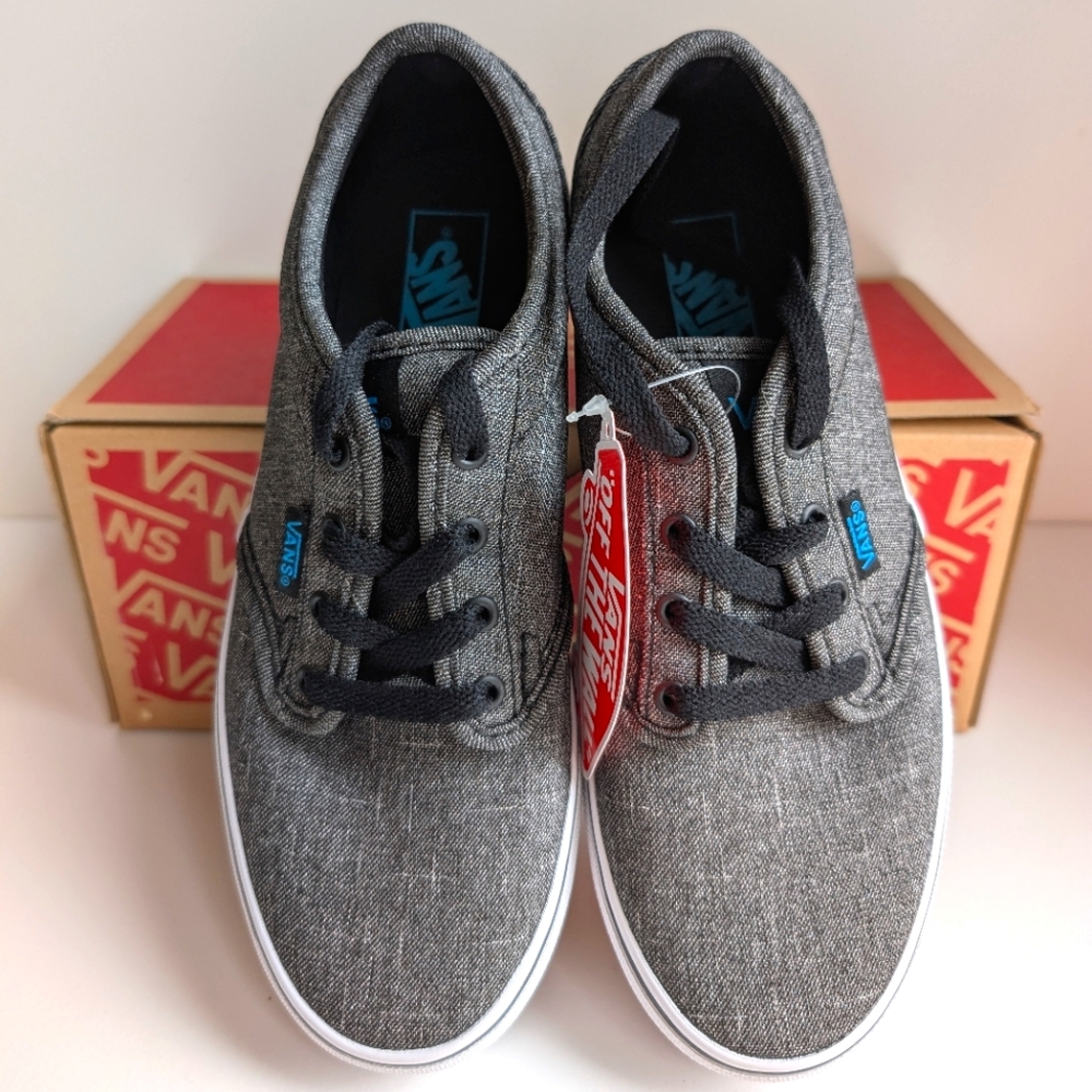 Vans sneakers Youth Size 3 black grey  New w/box